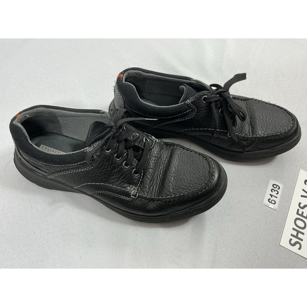 Mens Clarks Laceup Sneakers 8.5 M Black